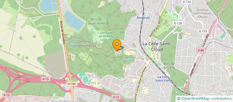 localisation de l'entreprise MADAME KATHERINE HENRIQUEZ GARCIA  LA CELLE-SAINT-CLOUD