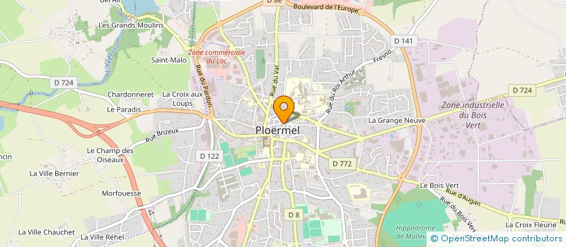 localisation de l'entreprise MADAME KATHERINE LEFRANCOIS  PLOERMEL