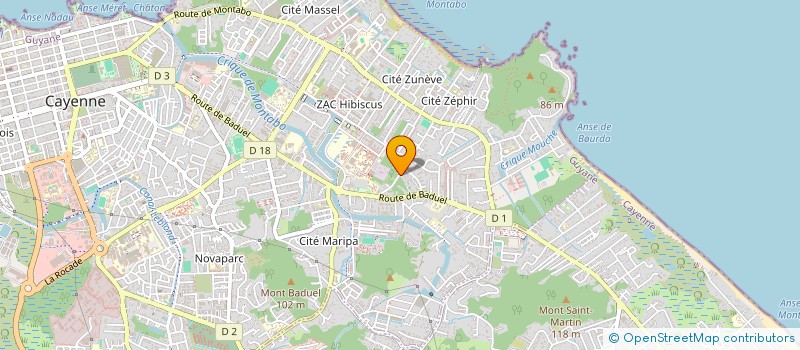 localisation de l'entreprise MADAME KATHERINE LORA TIRADO  CAYENNE