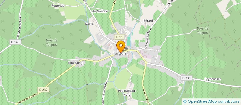 localisation de l'entreprise MADAME KATHERINE PESCHKA  TARGON