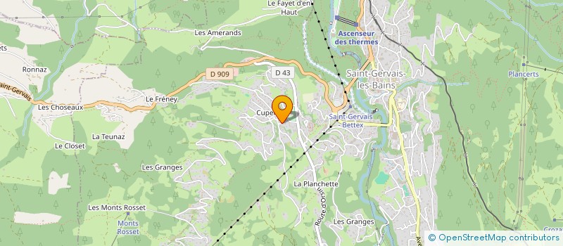 localisation de l'entreprise MADAME KATHERINE ROPER  SAINT-GERVAIS-LES-BAINS