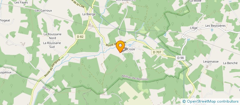 localisation de l'entreprise MADAME KATHERINE TRAFARSKI  MILHAC-DE-NONTRON