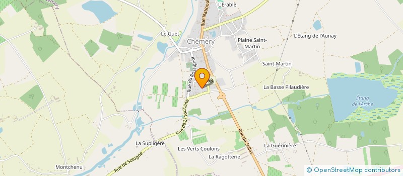 localisation de l'entreprise MADAME KATHIA FAUCHET  CHEMERY