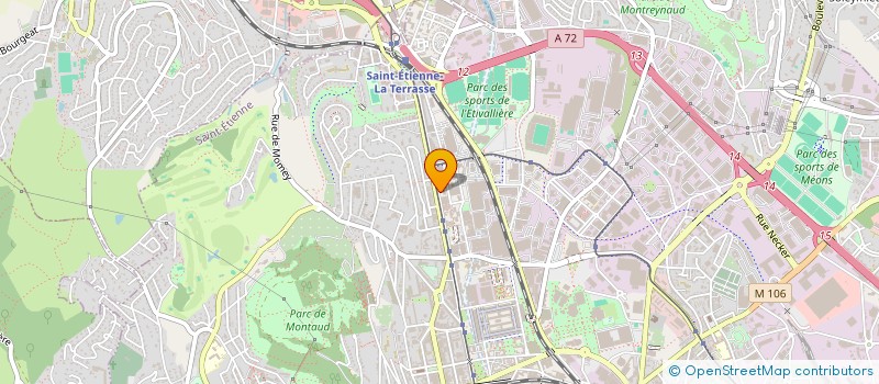 localisation de l'entreprise MADAME KATHIA MAKHLOUF  SAINT-ETIENNE