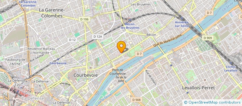localisation de l'entreprise MADAME KATHLEEN AHYI-SENA à COURBEVOIE