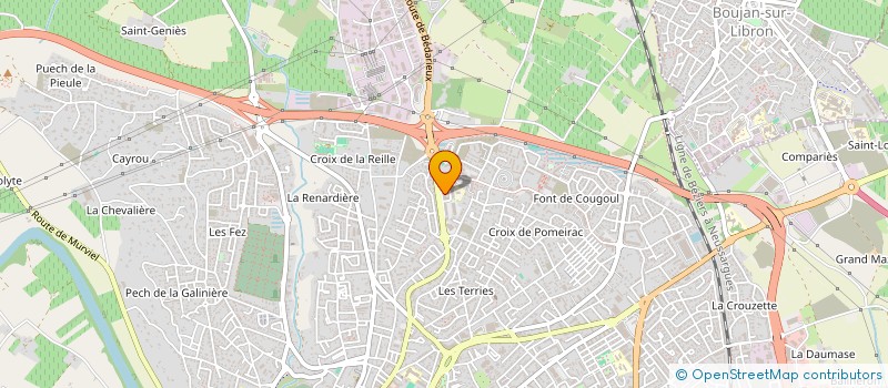 localisation de l'entreprise MADAME KATHLEEN ARNAUD à BEZIERS