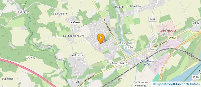 localisation de l'entreprise MADAME KATHLEEN BATAILLEAU  CINQ-MARS-LA-PILE