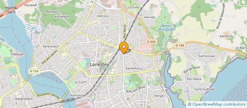 localisation de l'entreprise MADAME KATHLEEN BERTRAND  INZINZAC LOCHRIST