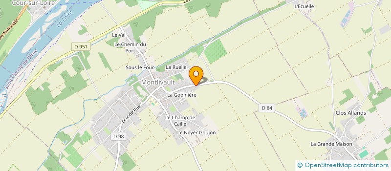 localisation de l'entreprise MADAME KATHLEEN DELAGUETTE  MONTLIVAULT