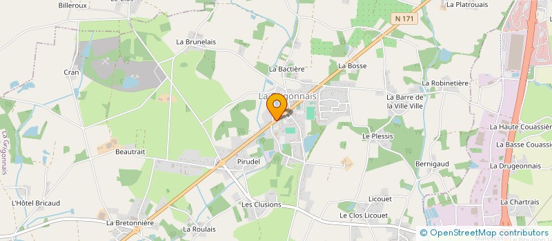 localisation de l'entreprise MADAME KATHLEEN GULVOUT  LA GRIGONNAIS