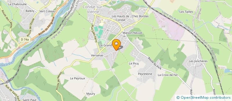 localisation de l'entreprise MADAME KATHLEEN GUY  CONDAT-SUR-VIENNE