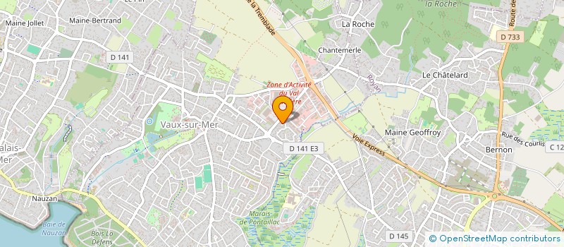 localisation de l'entreprise MADAME KATHLEEN LEGROS  VAUX-SUR-MER