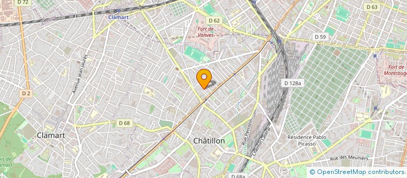 localisation de l'entreprise MADAME KATHLEEN POTTERIE  CHATILLON