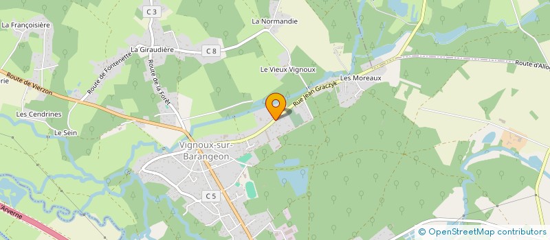 localisation de l'entreprise MADAME KATHLEEN SAVERDY  VIGNOUX-SUR-BARANGEON