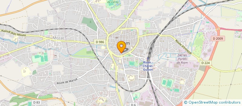 localisation de l'entreprise MADAME KATHLEEN SBERRO  RIOM