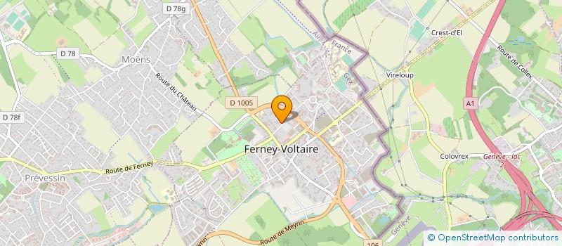 localisation de l'entreprise MADAME KATHLEEN STEVENSON à FERNEY-VOLTAIRE