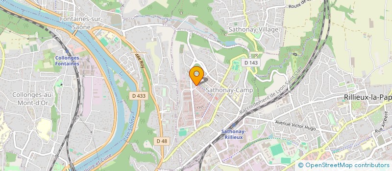 localisation de l'entreprise MADAME KATHLEEN WITTE  SATHONAY-CAMP