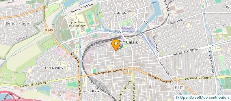 localisation de l'entreprise MADAME KATHLYN YAHIOUNE  SANGATTE