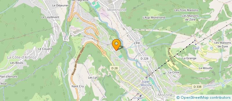 localisation de l'entreprise MADAME KATHRYN DEMPSTER  MORZINE