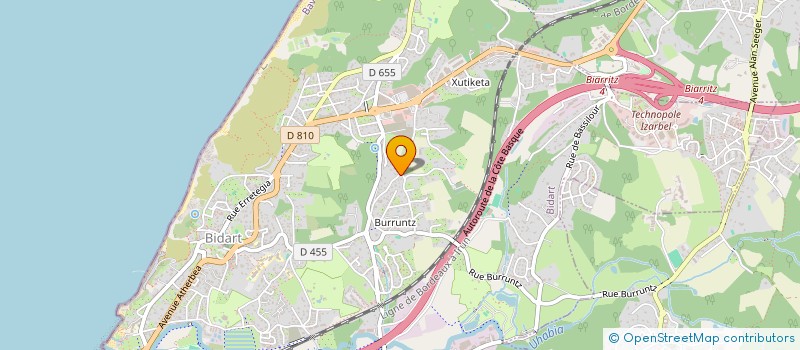 localisation de l'entreprise MADAME KATHRYN O'RIORDAN  BIDART