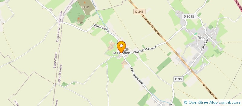 localisation de l'entreprise MADAME KATHRYN SANDERSON  LIGNY-LES-AIRE