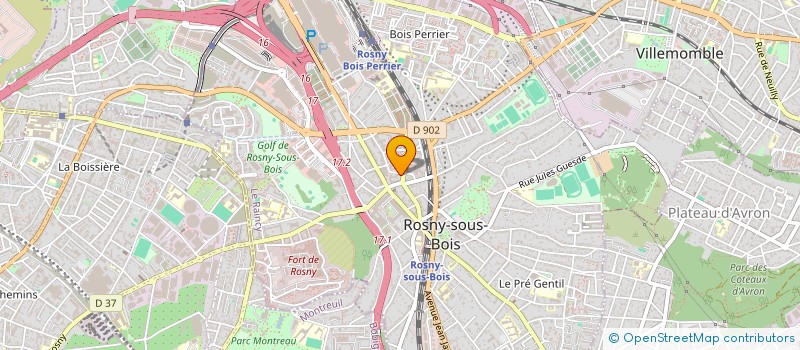 localisation de l'entreprise MADAME KATHY BALDET à ROSNY-SOUS-BOIS