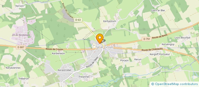 localisation de l'entreprise MADAME KATHY BOEZENNEC  CROZON