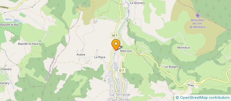 localisation de l'entreprise MADAME KATHY DESGRANGES  LA TERRASSE-SUR-DORLAY