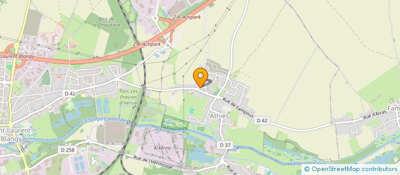 localisation de l'entreprise MADAME KATHY DUCHATEAU  ATHIES