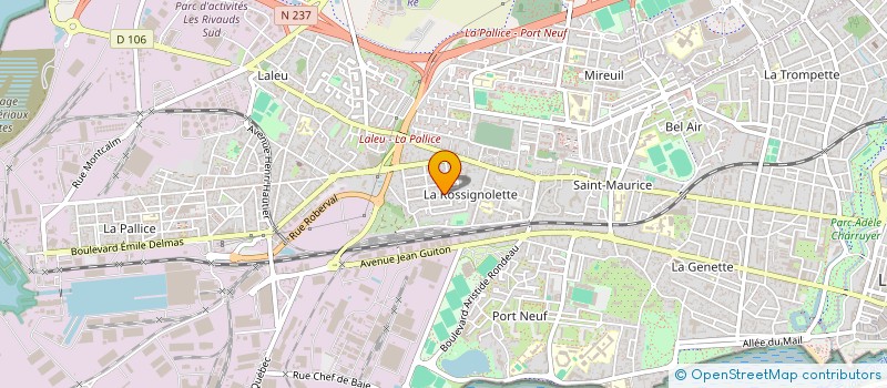 localisation de l'entreprise MADAME KATHY DUPONT  LA ROCHELLE