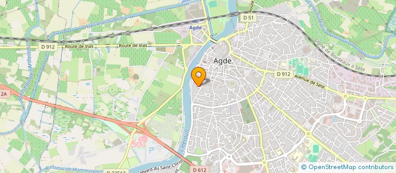 localisation de l'entreprise MADAME KATHY JOELLE VANHUFFEL à AGDE