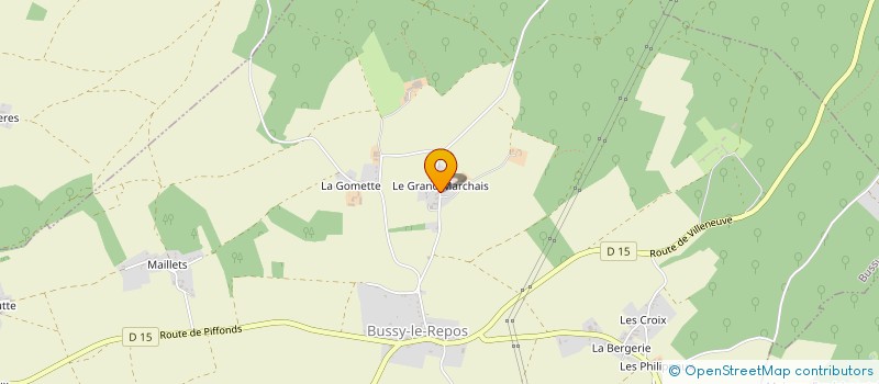 localisation de l'entreprise MADAME KATHY KRANCEVIC  BUSSY-LE-REPOS