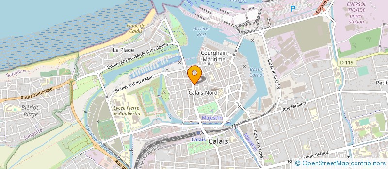 localisation de l'entreprise MADAME KATHY LANGLOIS  CALAIS