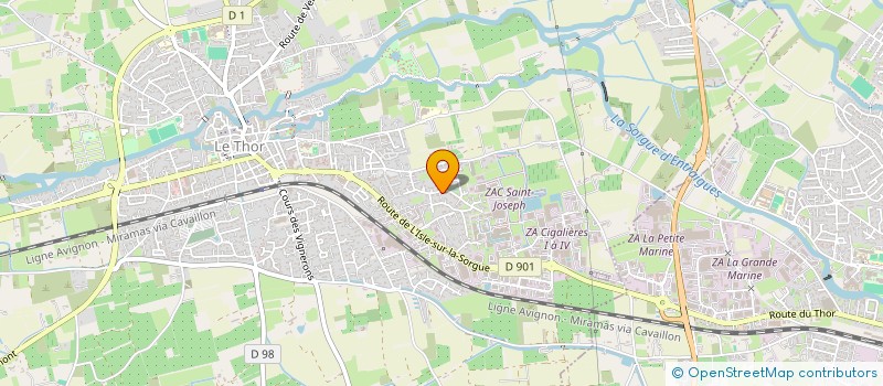 localisation de l'entreprise MADAME KATHY LOURDEZ  LE THOR