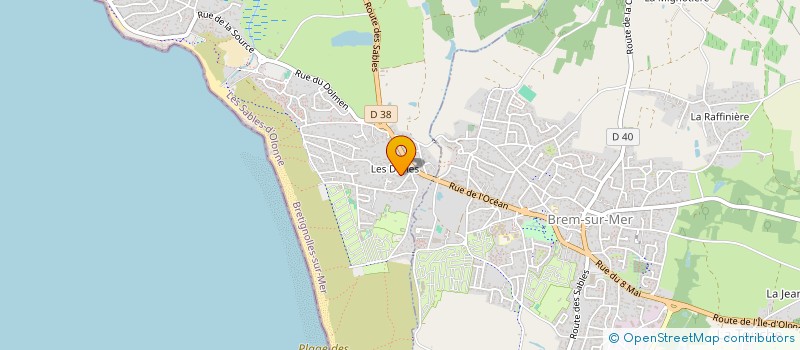 localisation de l'entreprise MADAME KATHY MEQUIGNON  BRETIGNOLLES-SUR-MER