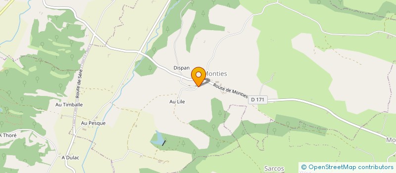 localisation de l'entreprise MADAME KATHY NIQUET  MONTIES