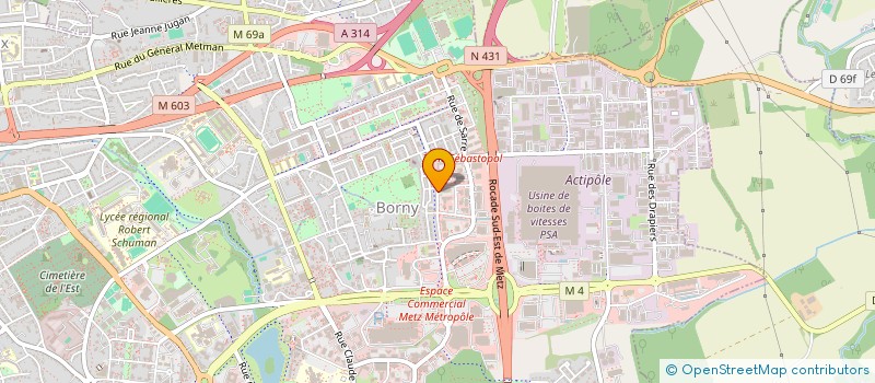 localisation de l'entreprise MADAME KATHY REYES  METZ