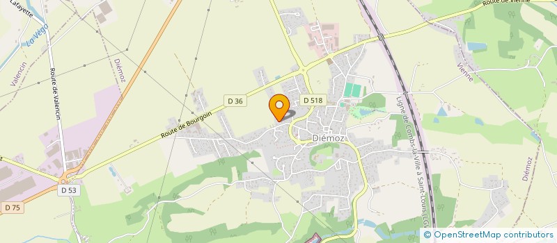 localisation de l'entreprise MADAME KATHY SANCHEZ  DIEMOZ