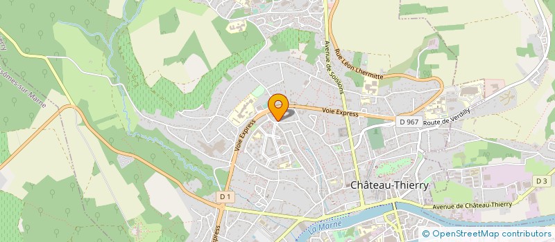 localisation de l'entreprise MADAME KATHY SOULARD à CHATEAU-THIERRY