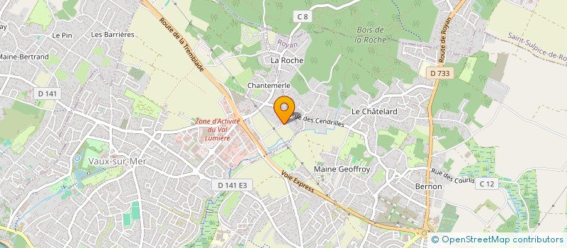 localisation de l'entreprise MADAME KATHYA DE FANTI  VAUX-SUR-MER