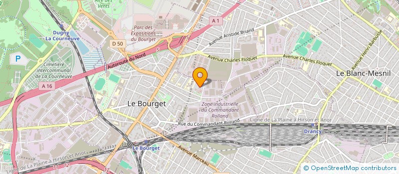 localisation de l'entreprise MADAME KATIA AKNOUCHE  LE BOURGET