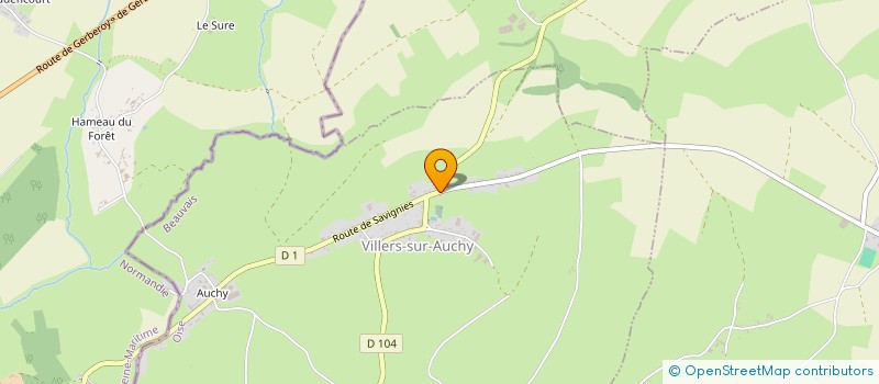 localisation de l'entreprise MADAME KATIA ALIX  VILLERS-SUR-AUCHY