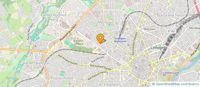 localisation de l'entreprise MADAME KATIA AUTIER à LIMOGES