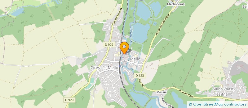 localisation de l'entreprise MADAME KATIA BAHLOUL  CIRES-LES-MELLO