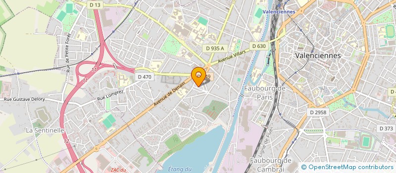 localisation de l'entreprise MADAME KATIA BASTELICA à VALENCIENNES