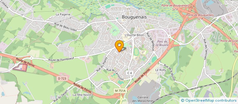 localisation de l'entreprise MADAME KATIA BELET  BOUGUENAIS