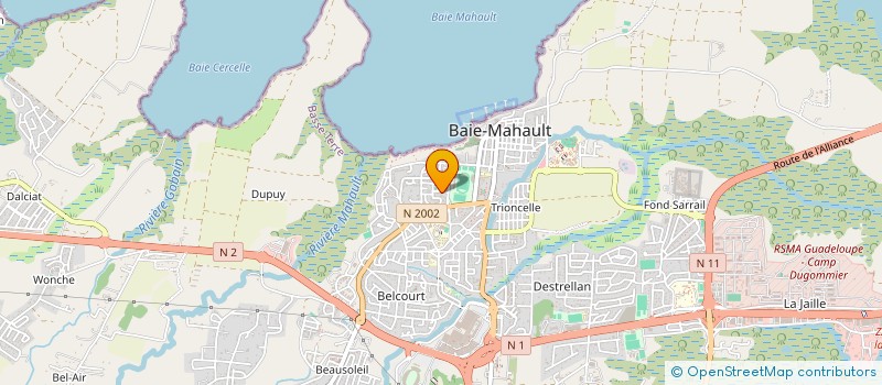 localisation de l'entreprise MADAME KATIA BENJAMIN à BAIE MAHAULT
