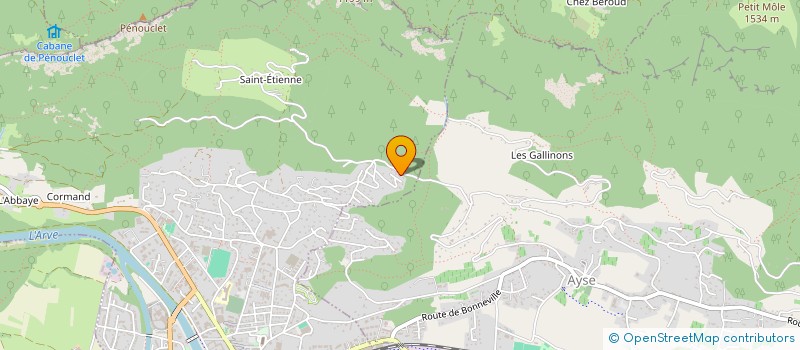 localisation de l'entreprise MADAME KATIA BERGER  BONNEVILLE