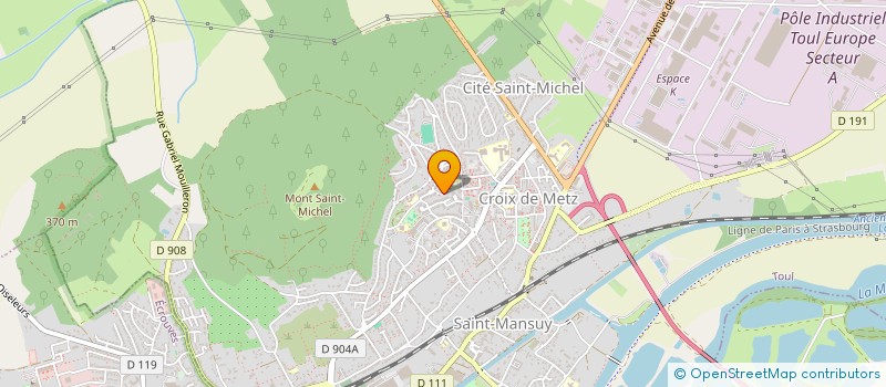 localisation de l'entreprise MADAME KATIA BERTIN  TOUL