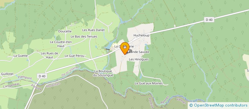 localisation de l'entreprise MADAME KATIA BESSETTE  PAIMPONT